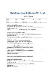 English Worksheet: SONG:  