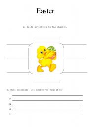 English worksheet: Easter