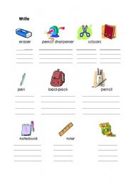 Classroom objects