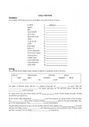 English Worksheet: DAILY ROUTINE