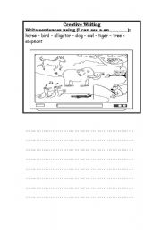 English Worksheet: Creative Writing