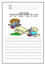 English Worksheet: Creative Writing