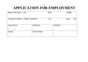 English Worksheet: Generic Application for Employment, Apartment, Registration, etc.