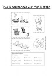 English Worksheet: PART 3. GOLDILOCKS