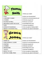 English Worksheet: PERSONALITY IDENTIFICATION CARDS