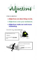 English worksheet: explanation of adjective