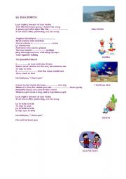 English worksheet: la isla bonita