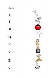 English worksheet: Alphabet