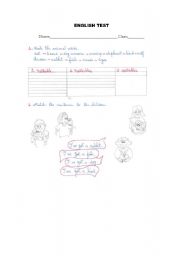 English Worksheet: English Test