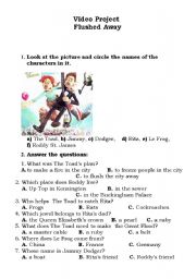 English Worksheet: Video project 
