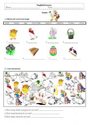 English Worksheet: easter