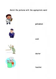 English worksheet: jobs