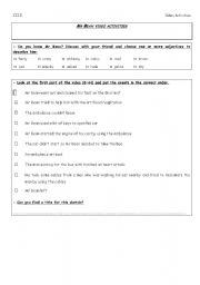 English Worksheet: Mr Bean video activities - Mr Bean rides again