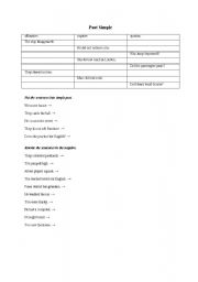 English worksheet: Past simple