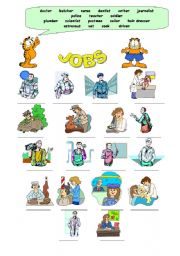 English Worksheet: Jobs Labelling