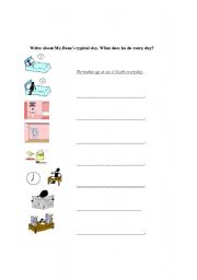 English worksheet: Mr.Beans typical day