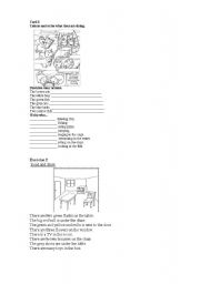 English Worksheet: preposition of place