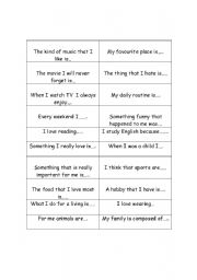 English Worksheet: conversation ice breaker