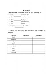 English worksheet: Worksheet