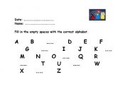 English worksheet: alphabet