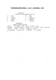 English Worksheet: Articles