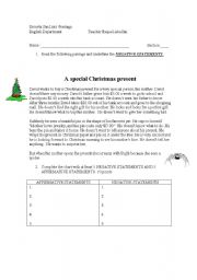 English worksheet: Christamas Present