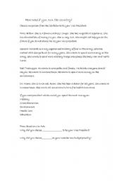 English Worksheet: How Would You Vote?