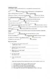 English Worksheet: conditionals