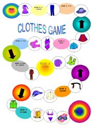 English Worksheet: Clothes game