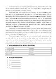 English Worksheet: The world of work