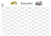 English Worksheet: Racing Sentence Making