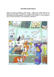 English Worksheet: Anomalies at the Airport