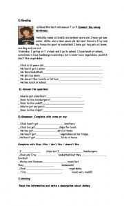 English Worksheet: High school musical exam