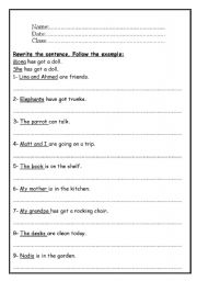 English worksheet: Revision