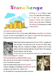 English Worksheet: Stonehenge