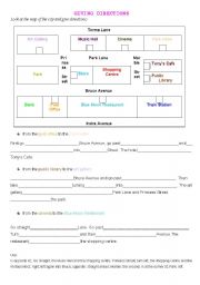 English Worksheet: Giving directions