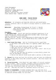 English Worksheet: Color Pattern Lesson Plan - BeepBeepVroomVroom