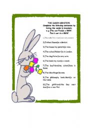 English Worksheet: The Saxon Genitive