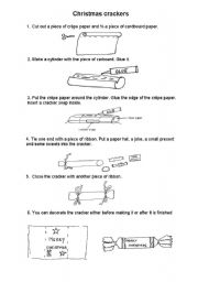 English Worksheet: Christmas crackers