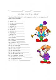 English Worksheet: Silly Similes