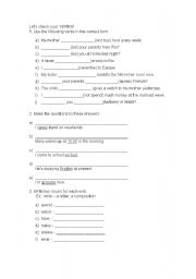 English worksheet: A nice revision