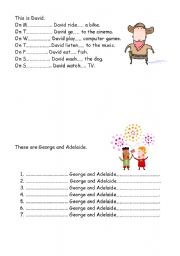 English Worksheet: present simple