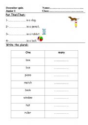 English Worksheet: Revision