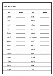 English Worksheet: Grammar Revision