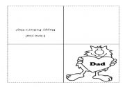 Daddys Day Card