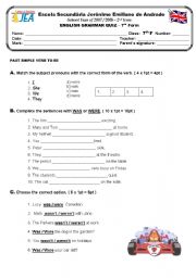 English Worksheet: past simple quiz