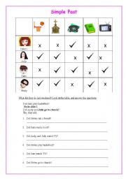 English Worksheet: Simple Past