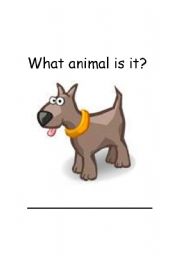 English worksheet: Dog