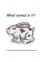 English worksheet: Rabbit