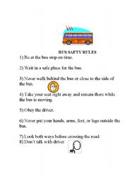Bus safty rules